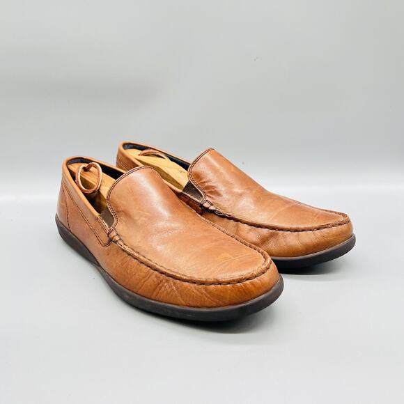 Cole Haan Shoes Mens 9.5 Brown Leather Grand OS Slip On Loafers Casual Comfort main image 8